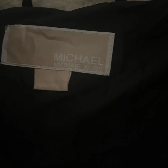 Michael Kors Black Jacket with Tan Label - Picture 2 of 4